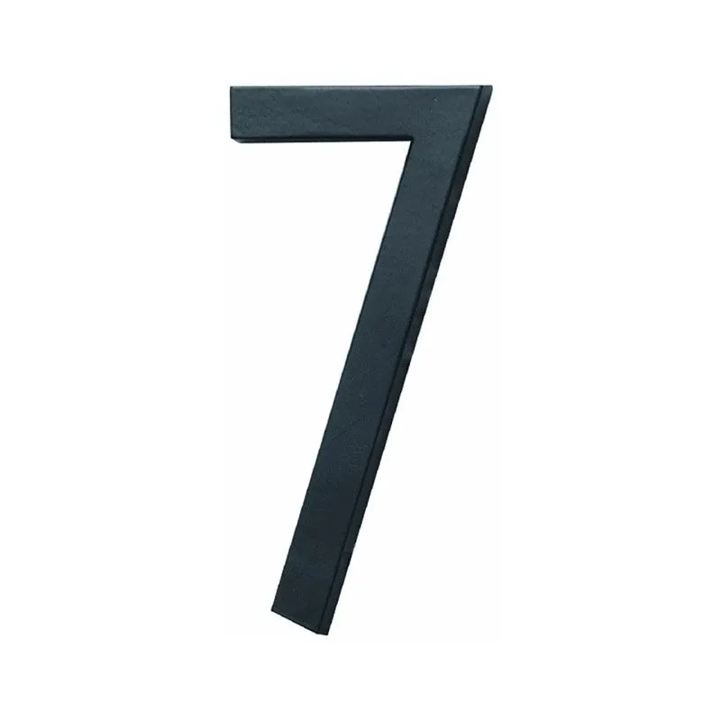 Hy-Ko FM-6 Architectural Series FM-6/7 House Number, Character: 7, 6 in H Character, Black Character (Pack of 3)