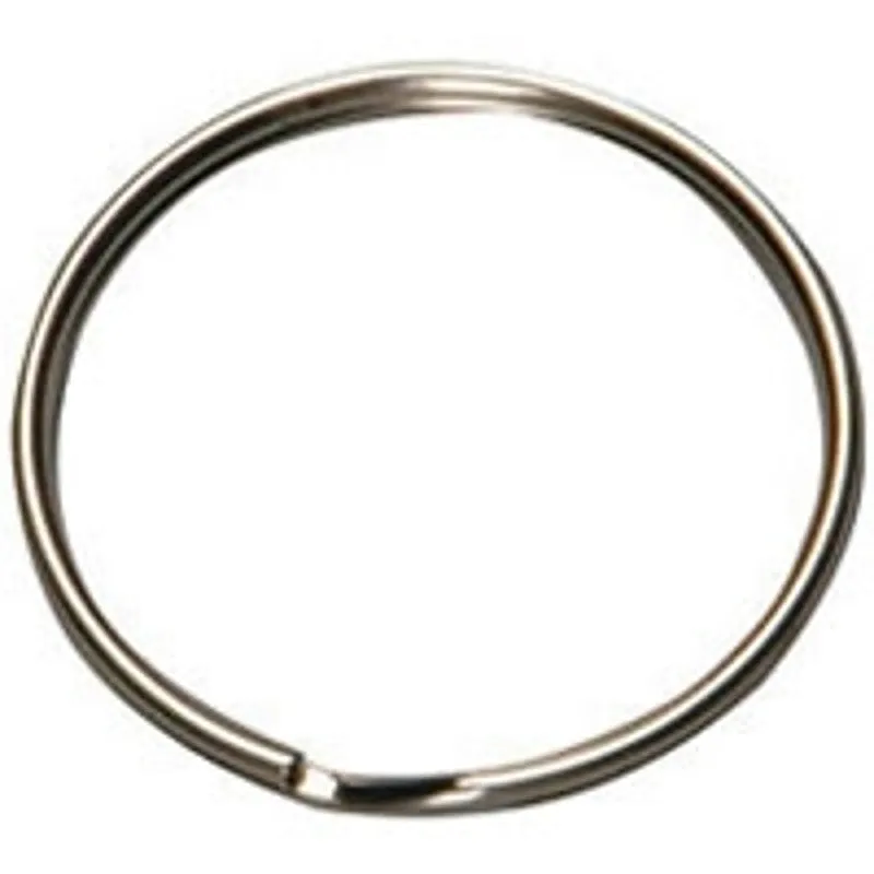 Hy-Ko KB108 Key Ring, 1-3/8 in OD Dimensions, Rust-Resistant, Split