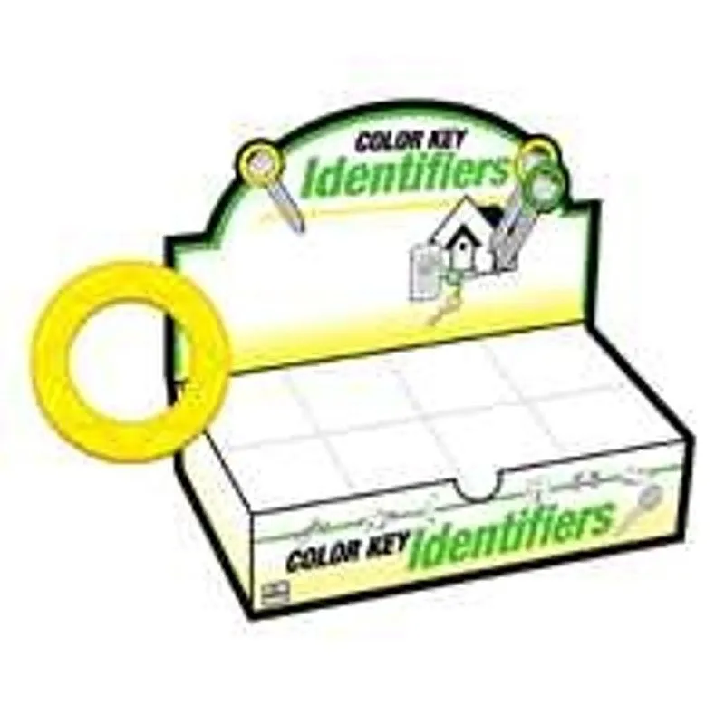 Hy-Ko KB131-200 Key Ring, Multi-Colored, Pushbutton