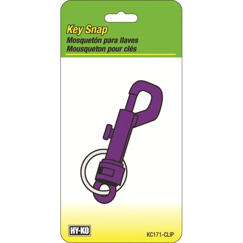 Hy-Ko KC171-CLIP Key Snap, 2.75 in L x 2-3/4 in W x 1 in H Dimensions (Pack of 12)