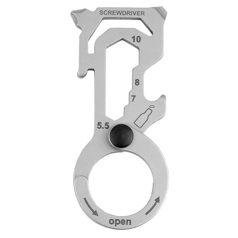 Hy-Ko KC616 Multi-Tool Ring, Stainless Steel Case (Pack of 5)