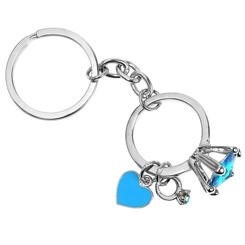 Hy-Ko KH707 Key Chain, Bling Ring, 4 in H x 1.8 in W x 0.2 in D Dimensions (Pack of 5)