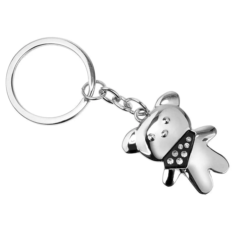 Hy-Ko KH712 Key Chain, Teddy Bear, Split Ring (Pack of 5)
