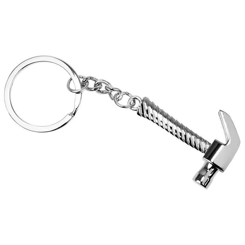 Hy-Ko KH748 Key Chain, Hammer, Split Ring (Pack of 5)