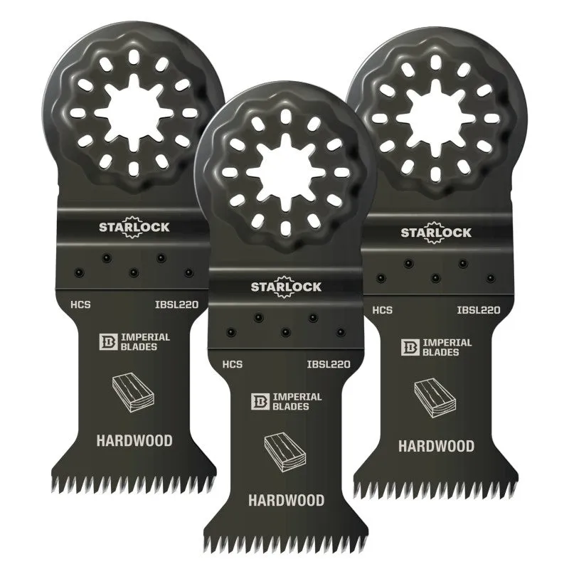 Imperial Blades Starlock IBSL220-3 Oscillating Blade, 14 TPI, HCS, 3/PK