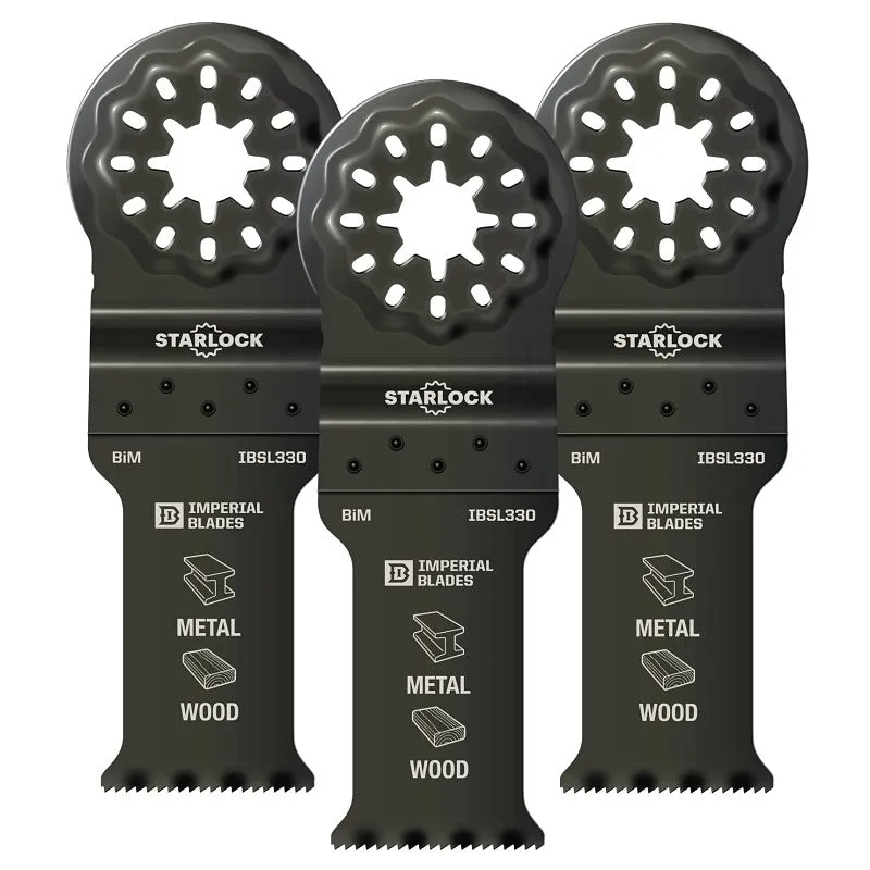Imperial Blades Starlock IBSL330-3 Standard Blade, Bi-Metal, 18 TPI, 3/PK