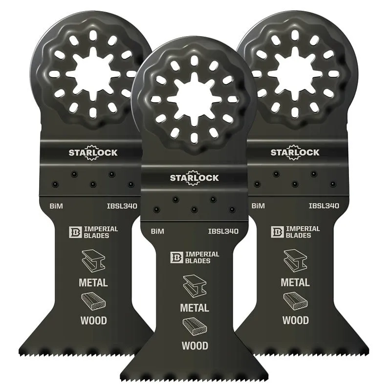 Imperial Blades Starlock IBSL340-3 Standard Blade, 18 TPI, Bi-Metal, 3/PK