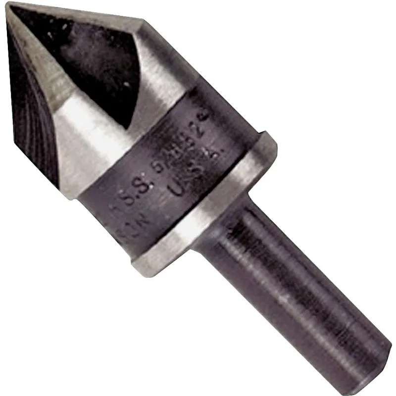 Irwin 12412 Drill Bit, 5/8 in Dia, 1-23/32 in OAL, Countersink, 5-Flute, 1/4 in Dia Shank, Round Shank
