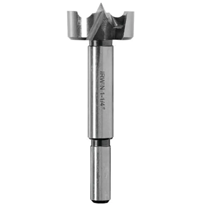 Irwin 1966936/42928 Forstner Bit, 1-3/4 in Dia, 3-1/2 in OAL, 3/8 in Dia Shank, Reduced Shank