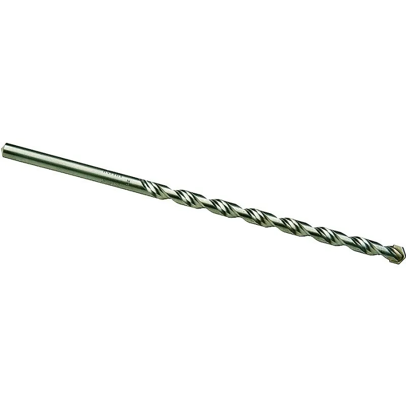 Irwin 326007 Rotary Hammer Drill Bit, 1/4 in Dia, 12 in OAL, 2-Flute, Straight Shank
