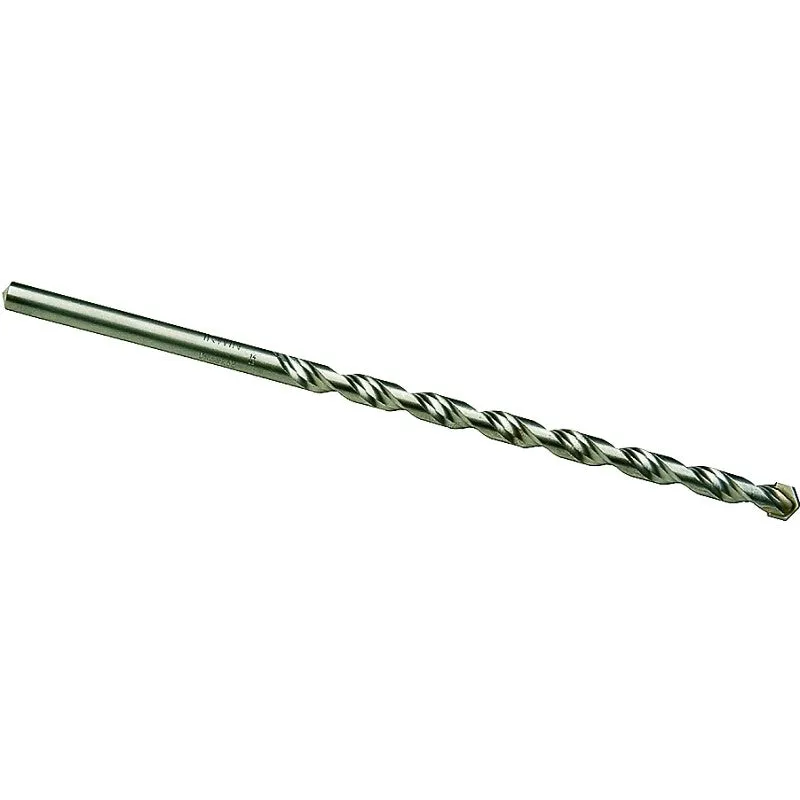 Irwin 326012 Rotary Hammer Drill Bit, 3/8 in Dia, 12 in OAL, 2-Flute, Straight Shank