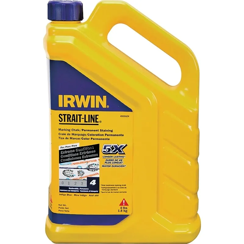 Irwin 4935524 Marking Chalk Refill, 4 lb, Indigo Blue, Permanent