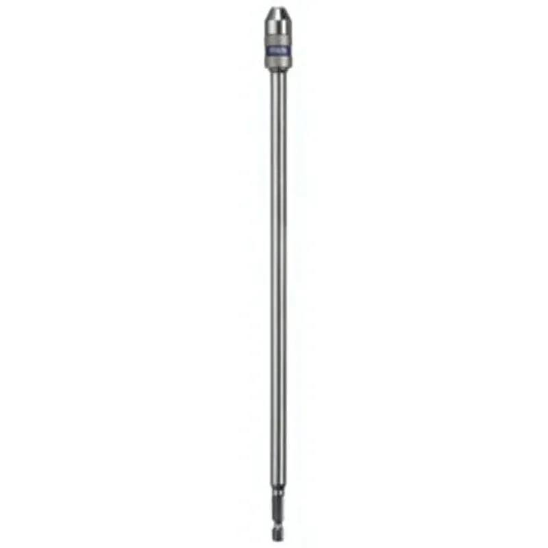 Irwin 4935705 Bit Holder, 1/4 in Drive, 1/4 in Shank, Hex Shank, 12 in L, Carbon Steel
