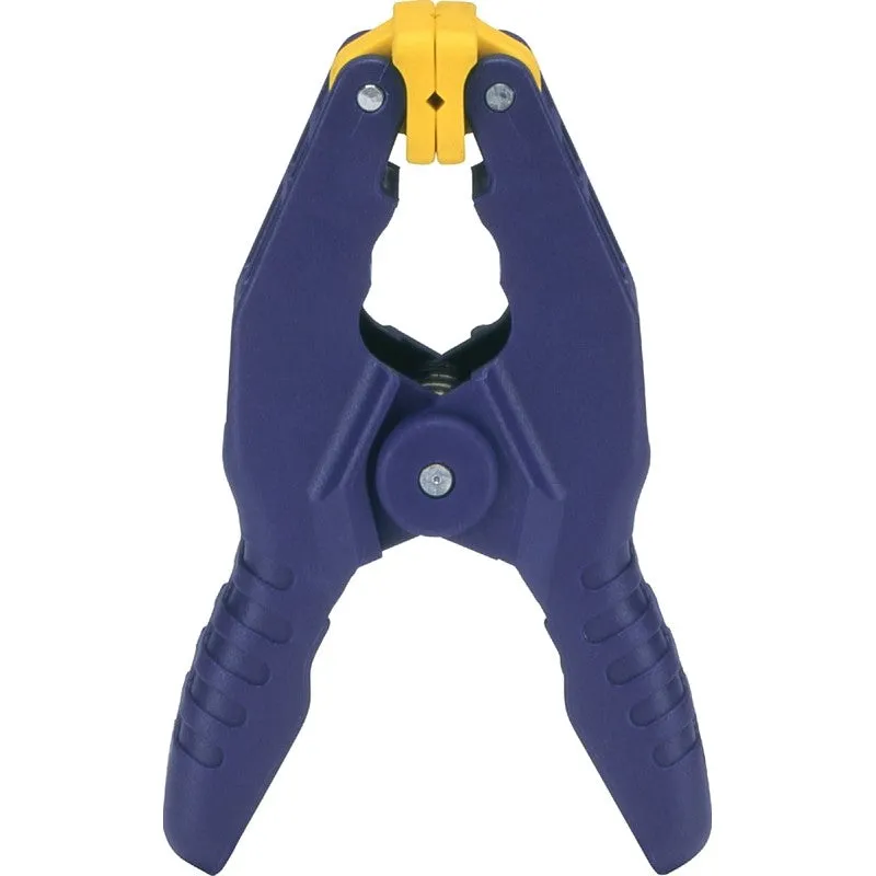 Irwin 58100 Spring Clamp, 1 in Clamping, Resin, Blue/Yellow