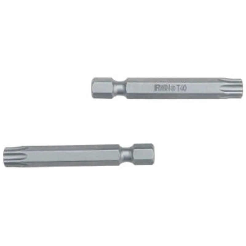 Irwin 93370 Power Bit, T25 Drive, Torx Drive, 1/4 in Shank, Hex Shank, 6 in L, S2 Steel