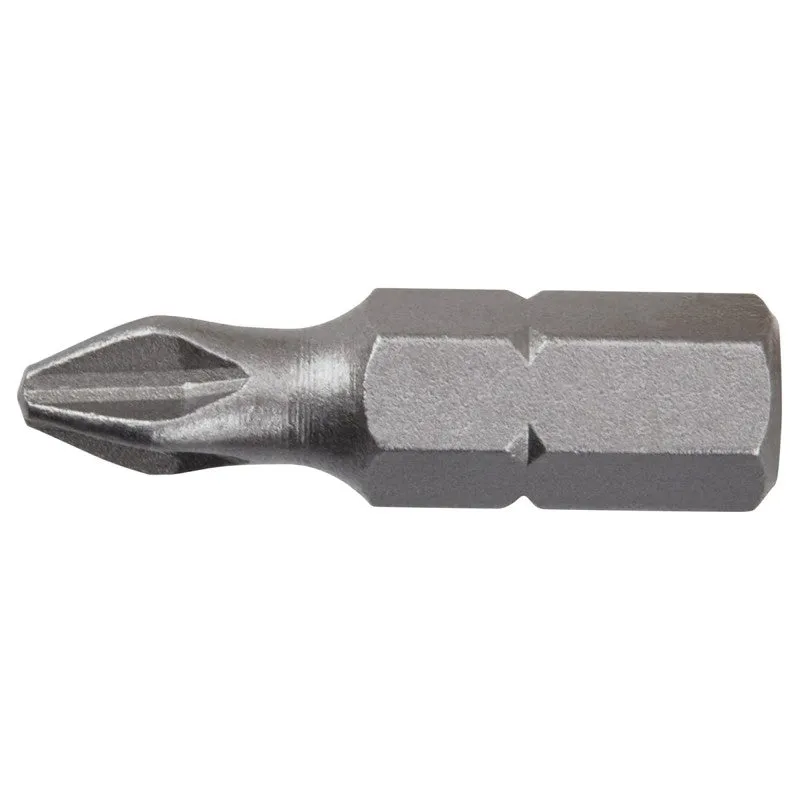 Irwin IWAF21PH1B25 Insert Bit, #1 Drive, Phillips Drive, 1/4 in Shank, Hex Shank, 1 in L, S2 Steel