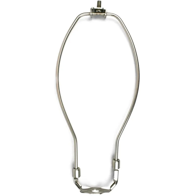 Jandorf 60125 Lamp Harp, 10 in L, Brushed Pewter Fixture