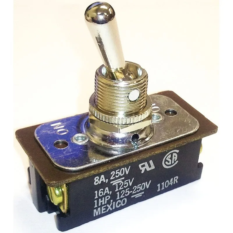 Jandorf 61170 Switch, 8/16 A, 125/250 V, DPST, Screw Terminal