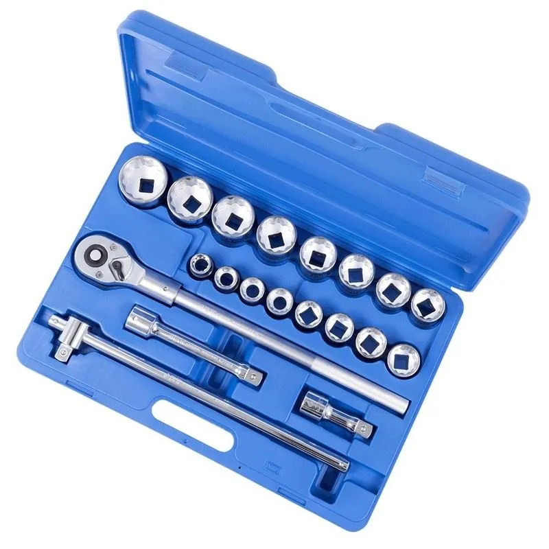 Jet 600407 21-PC 3/4in DR METRIC SOCKET SET – 12 POINT