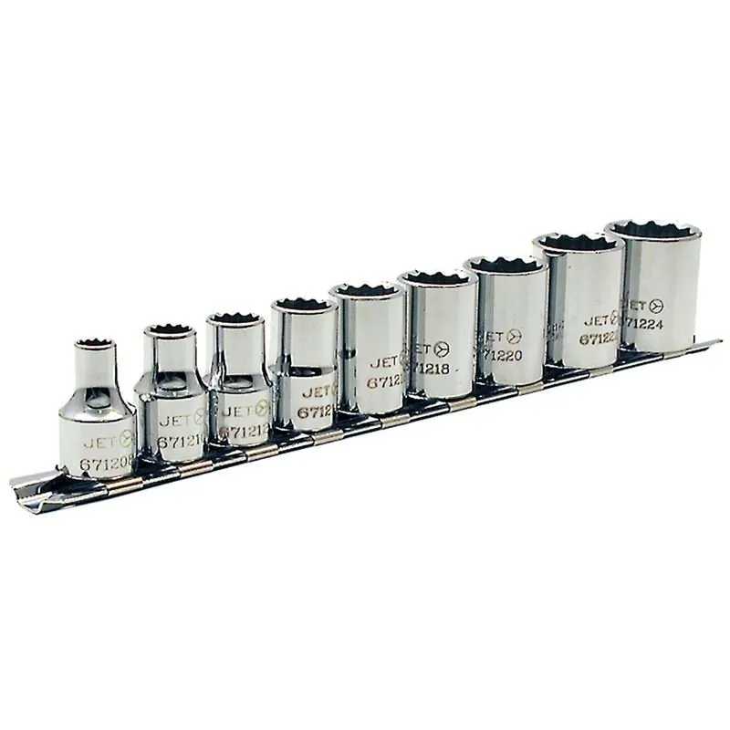 Jet 601227 9 Pc 3/8 Dr S.a.e. Socket Set – 12 Point