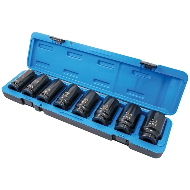 Jet 610402 8 Pc 3/4 Dr Deep S.a.e. Impact Socket Set – 6 Point