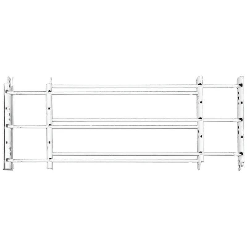 John Sterling 1130 Series 1133 Window Guard, 24 to 42 in W, 11 in H, Steel, White, 8-11/16 in Bar, 3-Bar (Pack of 2)