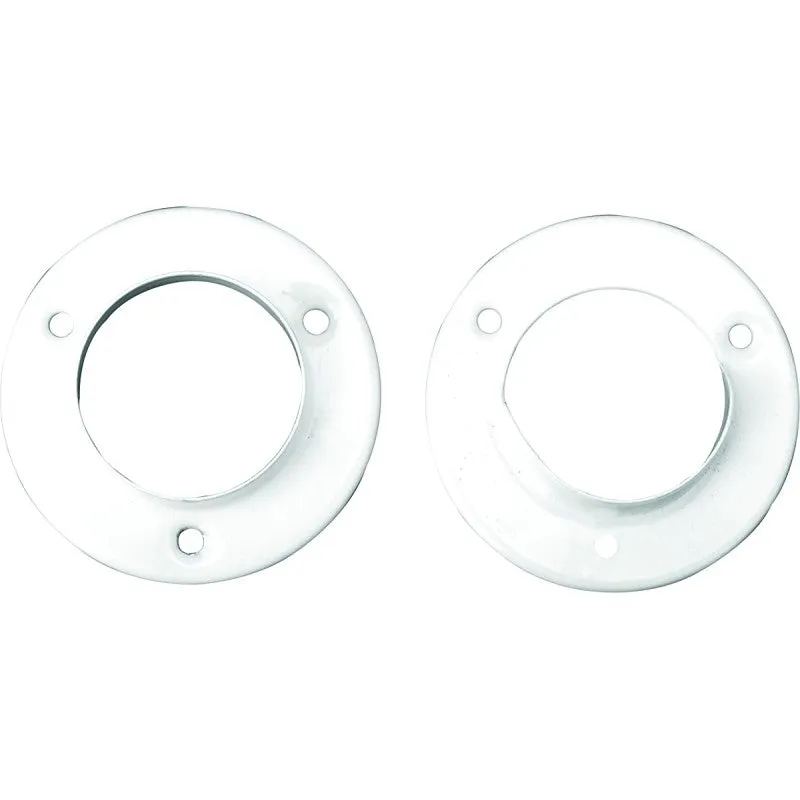 John Sterling Closet-Pro BC-0039-WT Closet Pole Socket, Steel, White, Powder-Coated (Pack of 10)
