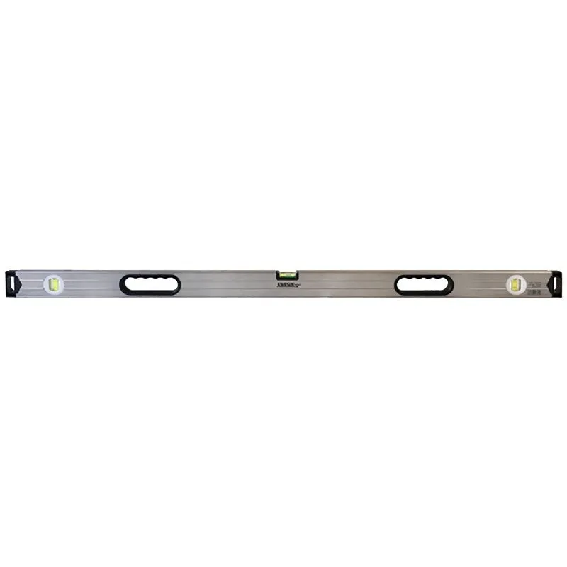 Johnson 1735-4800 Box Level, 48 in L, 3-Vial, Non-Magnetic, Aluminum, Silver