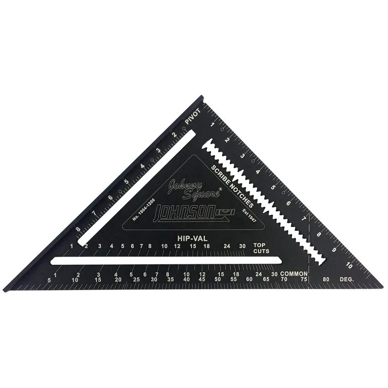 Johnson 1904-1200 Rafter Square, Aluminum, 12 in L