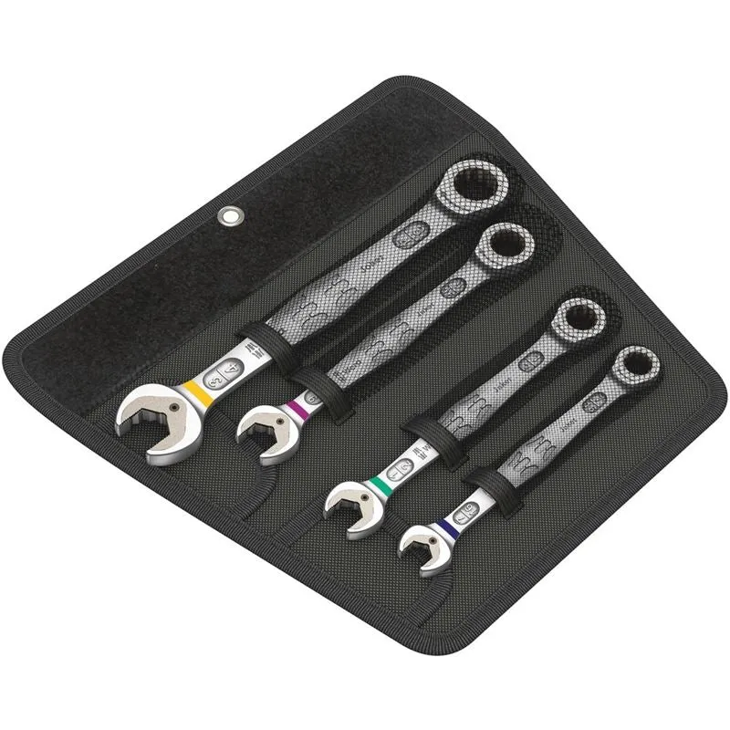 Joker Set of ratcheting combination wrenches, Imperial, 4 pieces