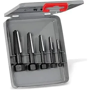 KNIPEX 9R 471 904 3 Screw Extractor Double-Edged Set 5 Parts (Size 1-5 In Plastic Tube)