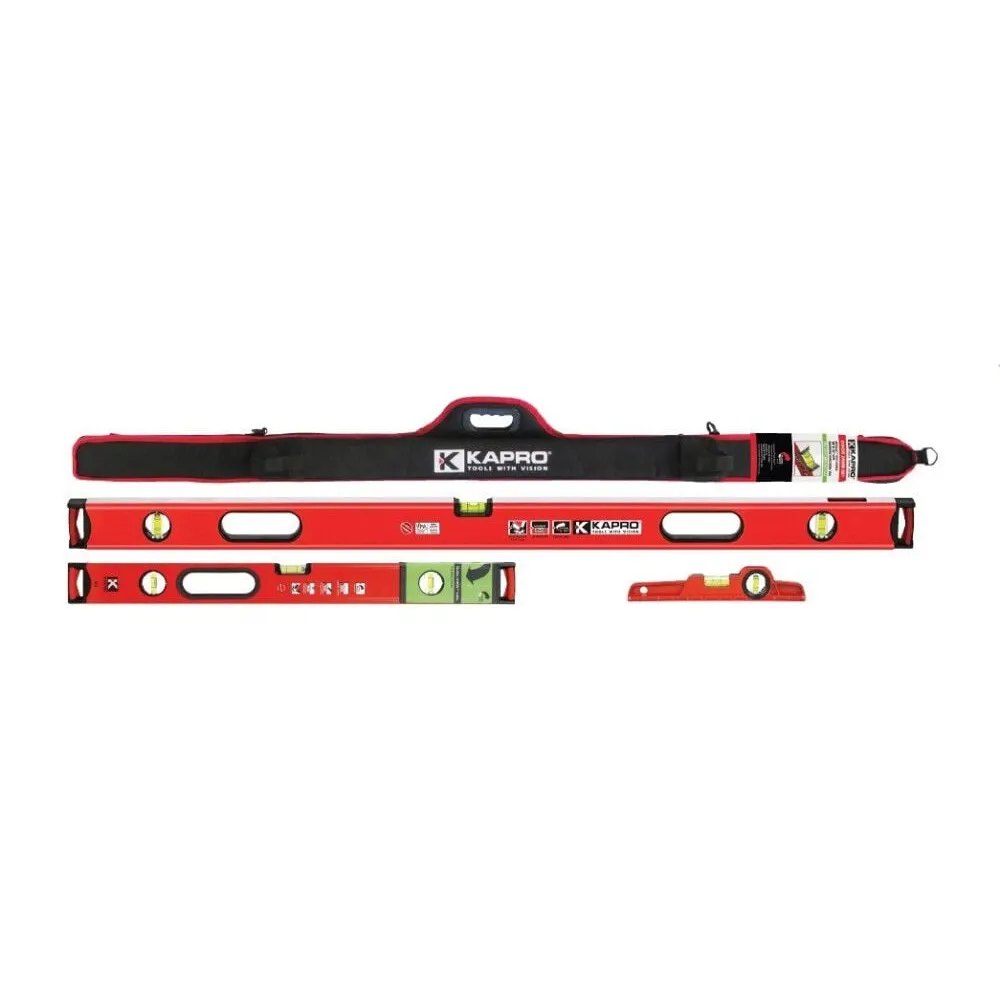 Kapro 985-48-PRO 4-Piece Pro Contractors Level Set