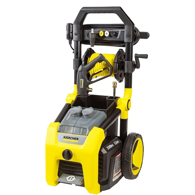 Karcher K2300PS 1.106-222.0 Electric Pressure Washer, 1-Phase, 13 A, 120 V, 2300 psi Operating, 1.2 gpm, 25 ft L Hose