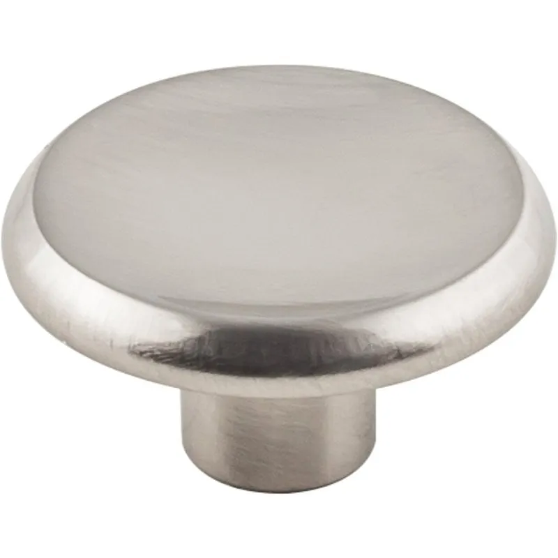 KasaWare K063SN-4 Cabinet Knob, 1-3/16 in Projection, 1-1/2 in Dia, Zinc, Satin Nickel, 4/PK
