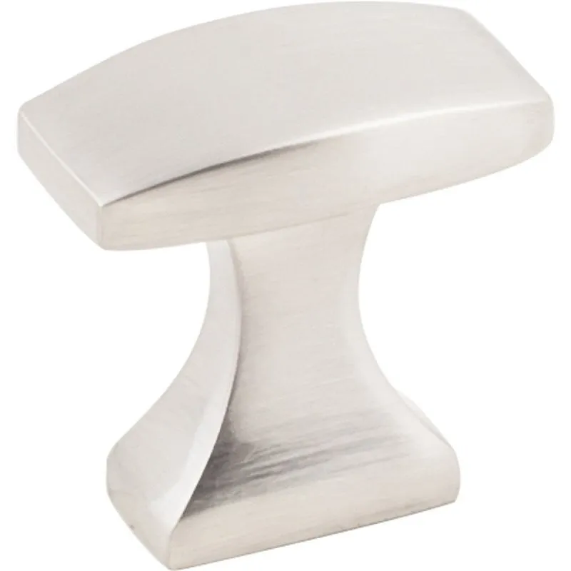 KasaWare K083SN-10 Cabinet Knob, 1-1/8 in Projection, Transitional, 1-1/8 in L, Zinc, Satin Nickel, 10/PK
