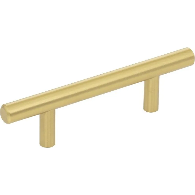 KasaWare K2943BG-6 Cabinet Bar Pull, 5-3/8 in L Handle, 1-3/8 in Projection, Steel, Brushed Gold