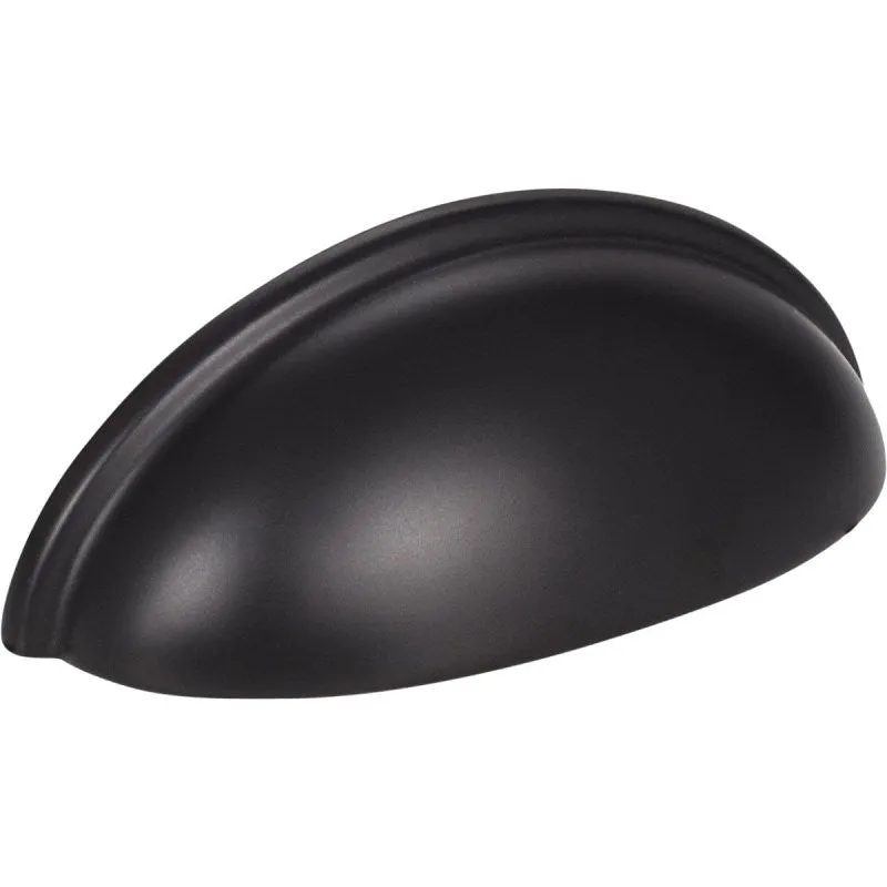 KasaWare K3833MB-2 Cabinet Pull, 3.687 mm L Handle, 1-5/16 in Projection, Zinc, Matte Black