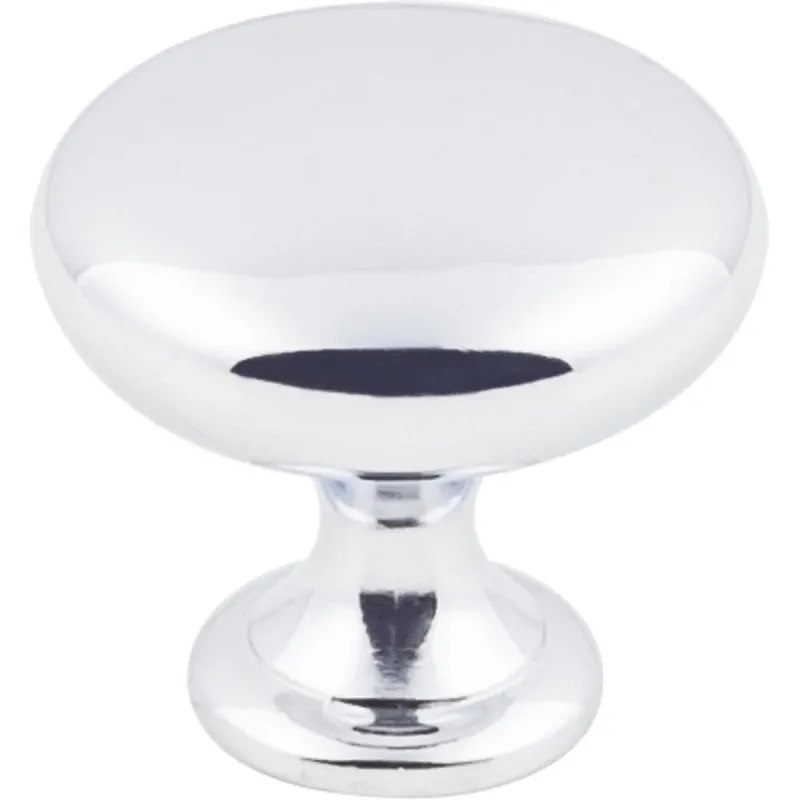 KasaWare K778PC-4 Cabinet Knob, 1-1/8 in Projection, 1-3/16 in Dia, Zinc, Polished Chrome, 4/PK