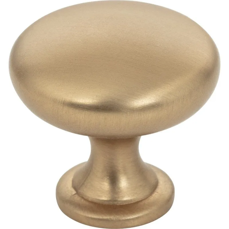 KasaWare K778SBZ-10 Mushroom Cabinet Knob, 1-1/8 in Projection, Zinc, Satin Bronze
