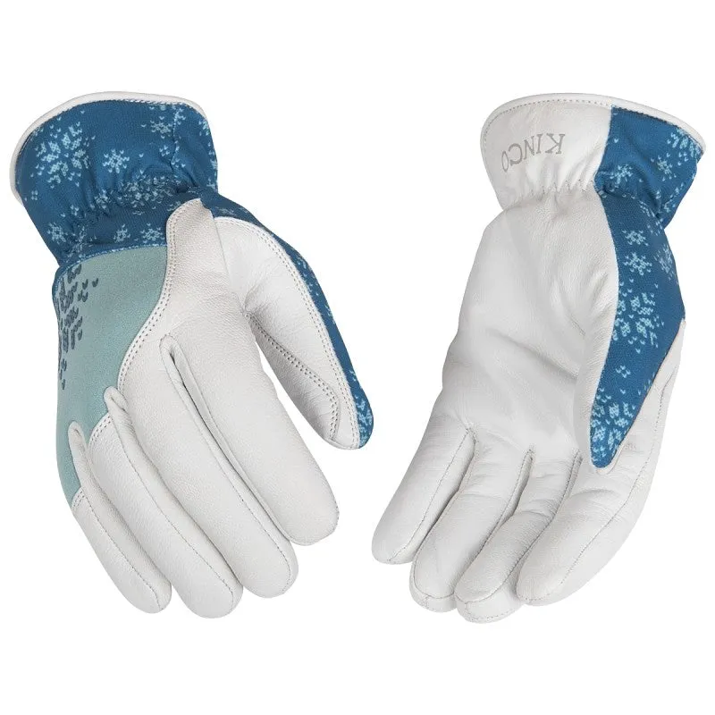 KincoPro 103HKWM Hybrid Gloves, Women’s, M, Wing Thumb, Easy-On, Shirred Elastic Cuff, Polyester Spandex Fabric Back