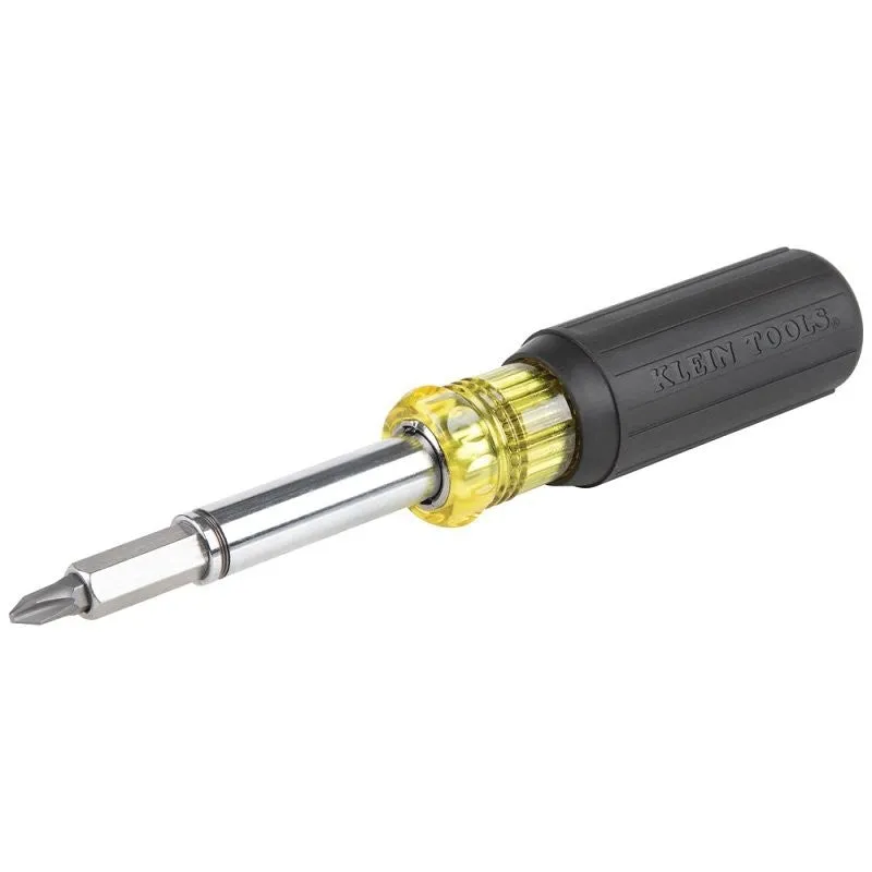Klein Tools 32500MAG Magnetic Screwdriver/Nut Driver, 7.8 in OAL, Plastic/Rubber Handle, Cushion Grip Handle