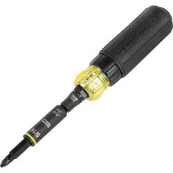 Klein Tools KNECT 32500HDRT 11-in-1 Screwdriver/Nut Driver, Phillips, Slotted, Square, Torx Drive, 8 in OAL