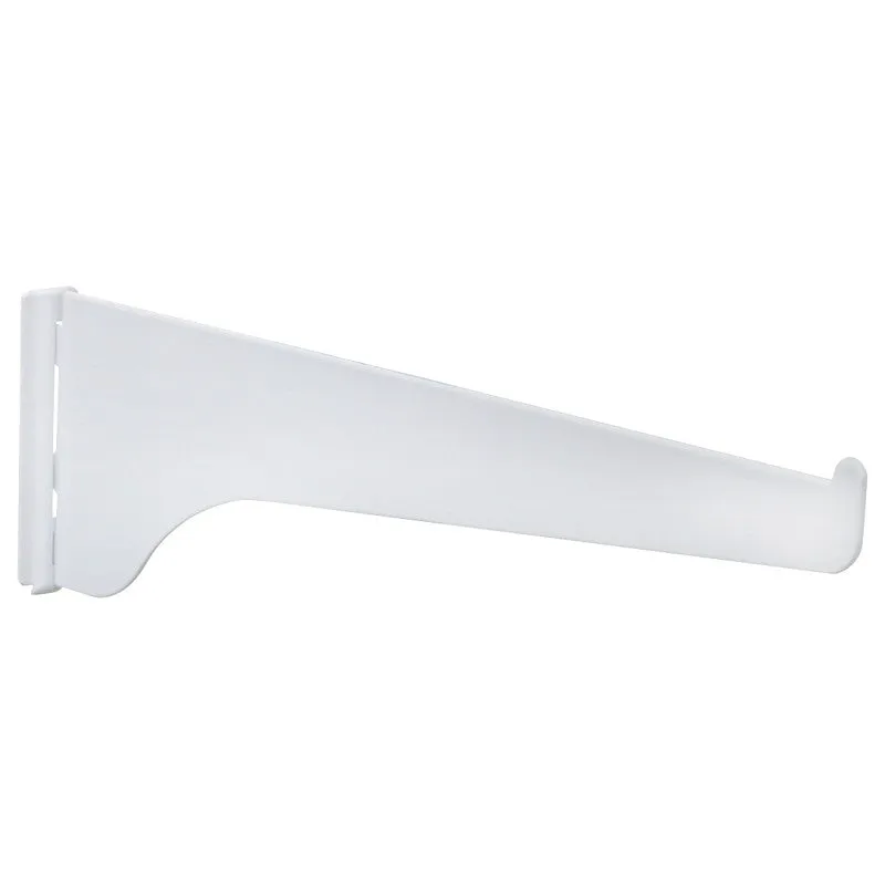 Knape & Vogt 180 WH 6 Shelf Bracket, 6 in L, Steel, Powder-Coated (Pack of 10)