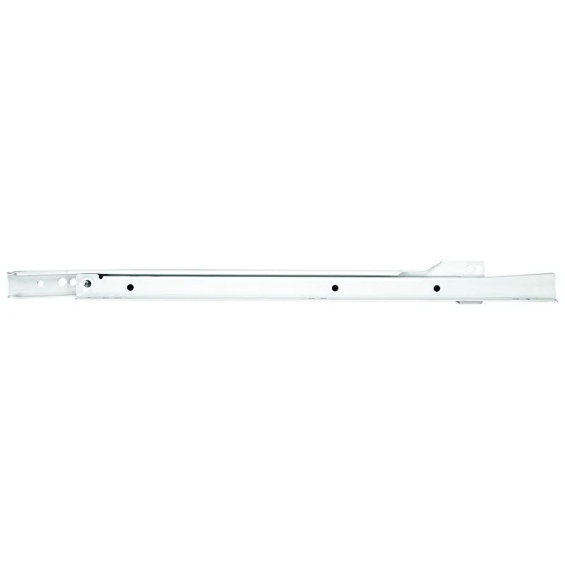 Knape & Vogt 1805H WH 500 Drawer Slide, 75 lb, 500 mm L Rail, 12.5 mm W Rail