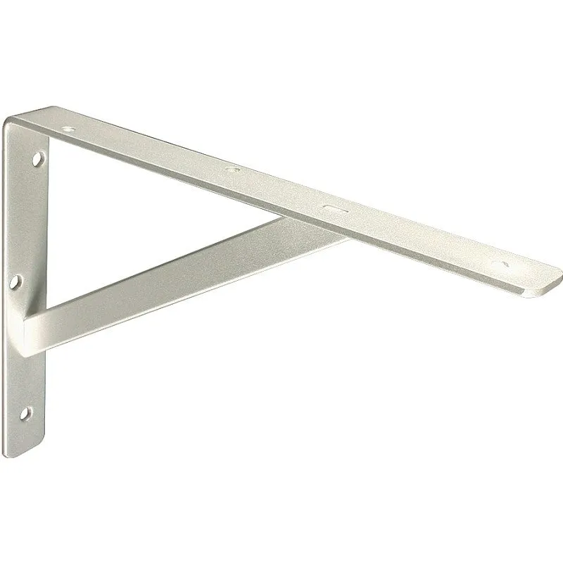 Knape & Vogt 208 TI 550 Shelf L-Bracket, 22 in L, Steel, Titanium