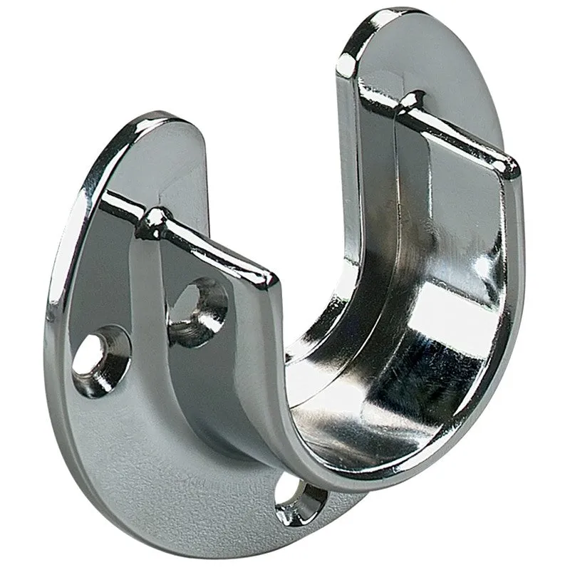 Knape & Vogt 766 CHR Closet Rod Flange, For: 750 5 and 770 5 Series Closet Rods, Zinc, Chrome (Pack of 12)