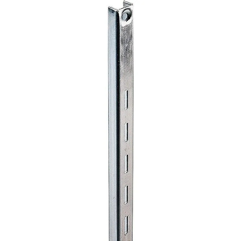 Knape & Vogt 80 80 ANO 48 Shelf Standard, 320 lb, 16 ga Thick Material, 5/8 in W, 48 in H, Steel, Anochrome (Pack of 10)