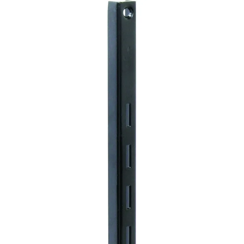 Knape & Vogt 80 80 BLK 48 Series Shelf Standard, Black, 320 lb, 16 ga Thick Material, 5/8 in W, 48 in H, Steel (Pack of 10)