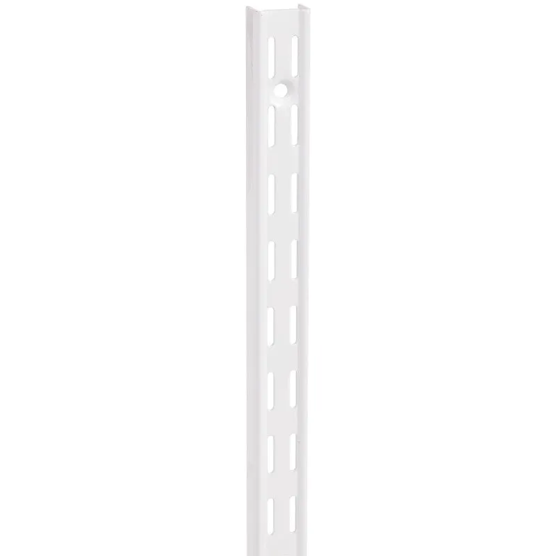 Knape & Vogt 82 WH 39 Series Shelf Standard, White, 450 lb, 14 ga Thick Material, 1-1/16 in W, 39 in H, Steel (Pack of 10)