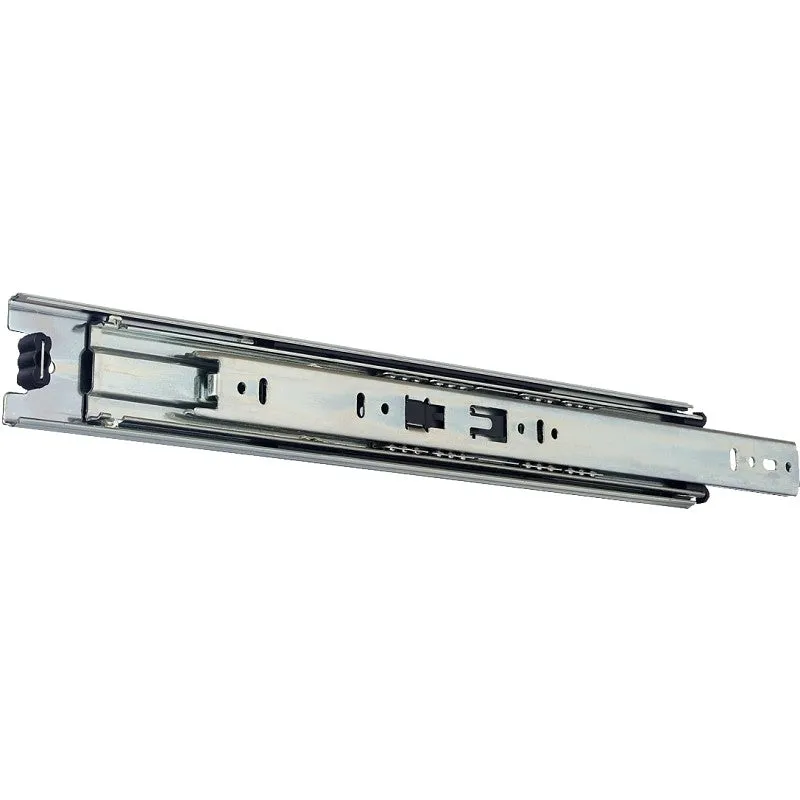 Knape & Vogt 8400P 16 Drawer Slide, 16 in L Extension, 100 lb, 1/2 in W Rail, Anochrome